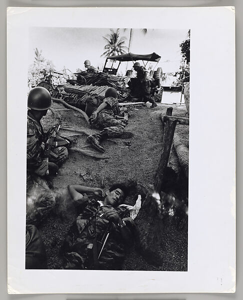 Dying Cambodian Paratrooper Hit by the Same Mortar Shell that Hit McCullin, Don McCullin (British, born 1935), Gelatin silver print 