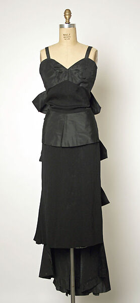 Evening dress, Gilbert Adrian (American, Naugatuck, Connecticut 1903–1959 Hollywood, California), silk, rayon (?), American 