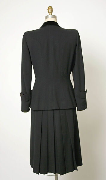 Suit, Gilbert Adrian (American, Naugatuck, Connecticut 1903–1959 Hollywood, California), wool, American