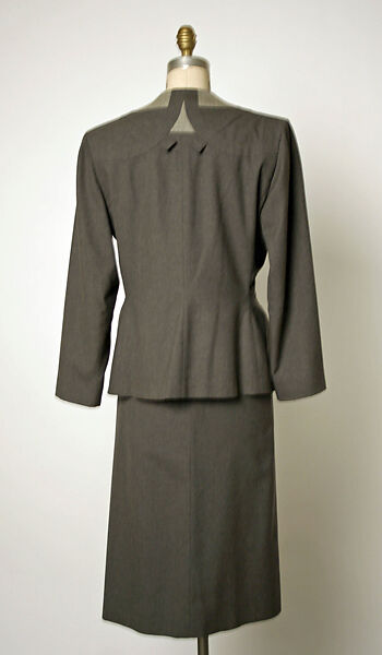 Suit, Gilbert Adrian (American, Naugatuck, Connecticut 1903–1959 Hollywood, California), wool, American