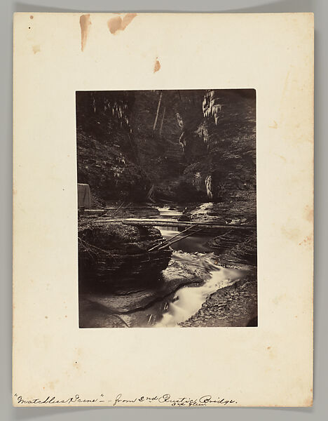 [Matchless Scene — from 2nd Rustic Bridge, 3rd Glen], Gates Brothers (American, active 1860s–1890s), Albumen silver print 