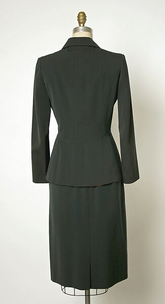 Suit, Gilbert Adrian (American, Naugatuck, Connecticut 1903–1959 Hollywood, California), wool, American