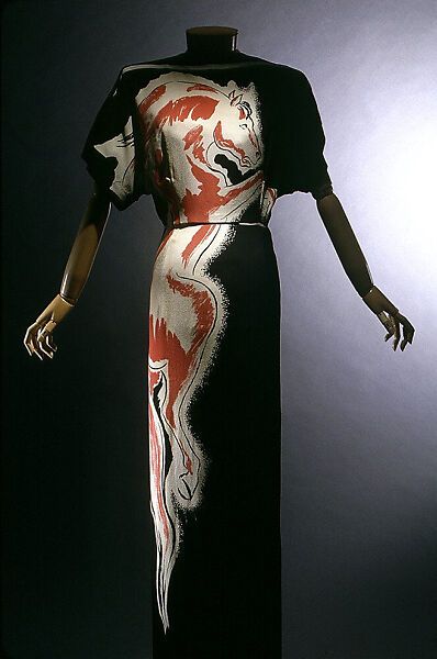 "Roan Stallion", Gilbert Adrian (American, Naugatuck, Connecticut 1903–1959 Hollywood, California), silk, American