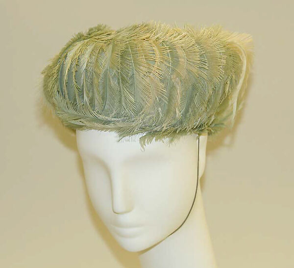 Evening ensemble, Gilbert Adrian (American, Naugatuck, Connecticut 1903–1959 Hollywood, California), Rayon, feathers, American