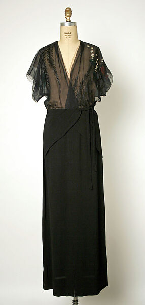 Evening dress, Gilbert Adrian (American, Naugatuck, Connecticut 1903–1959 Hollywood, California), silk, rayon, American 