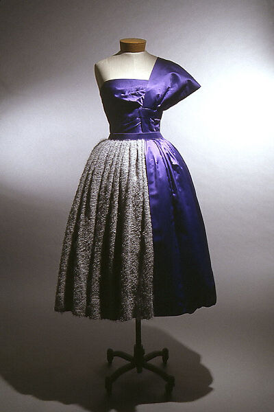 Evening dress, Gilbert Adrian (American, Naugatuck, Connecticut 1903–1959 Hollywood, California), silk, wool, American 