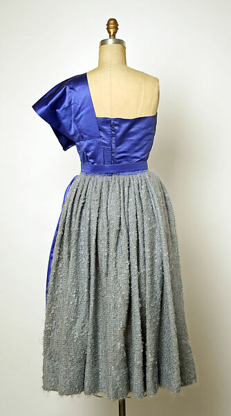 Evening dress, Gilbert Adrian (American, Naugatuck, Connecticut 1903–1959 Hollywood, California), silk, wool, American