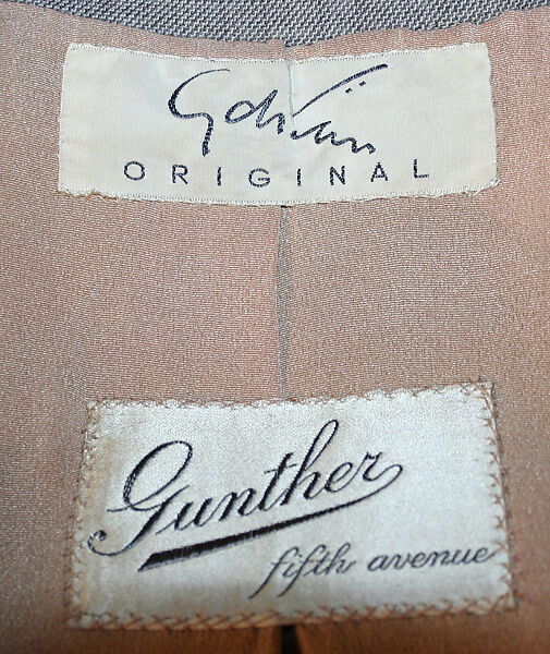 Suit, Gilbert Adrian (American, Naugatuck, Connecticut 1903–1959 Hollywood, California), wool, bone, American