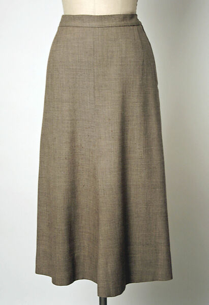 Suit, Gilbert Adrian (American, Naugatuck, Connecticut 1903–1959 Hollywood, California), wool, bone, American