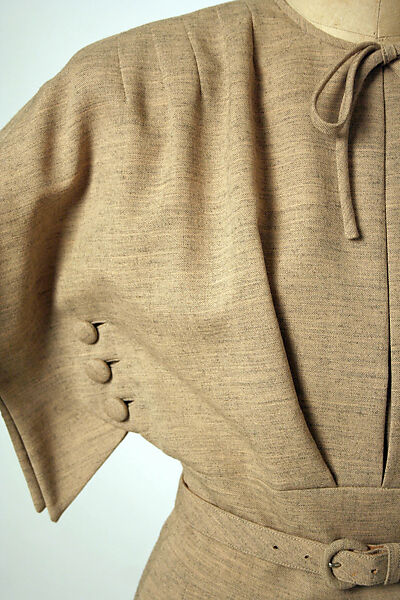 Dress, Gilbert Adrian (American, Naugatuck, Connecticut 1903–1959 Hollywood, California), wool, American