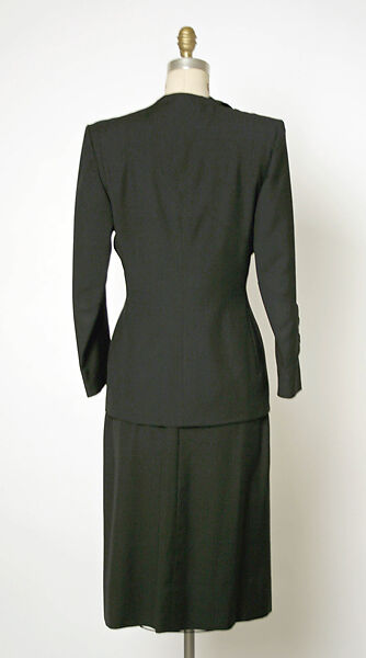 Suit, Gilbert Adrian (American, Naugatuck, Connecticut 1903–1959 Hollywood, California), wool, American