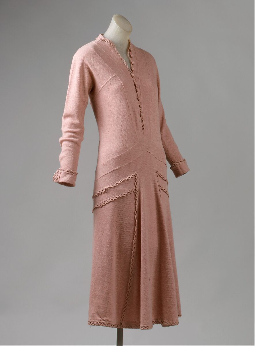 Dress, House of Chanel (French, founded 1910), wool, French 