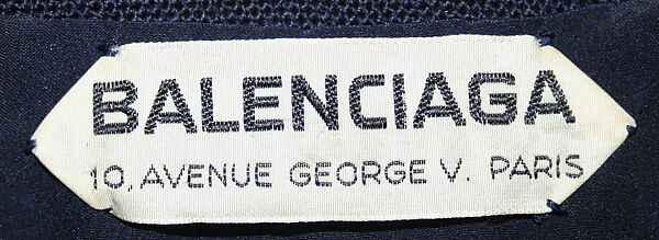 Dress, House of Balenciaga (French, founded 1937), wool, French