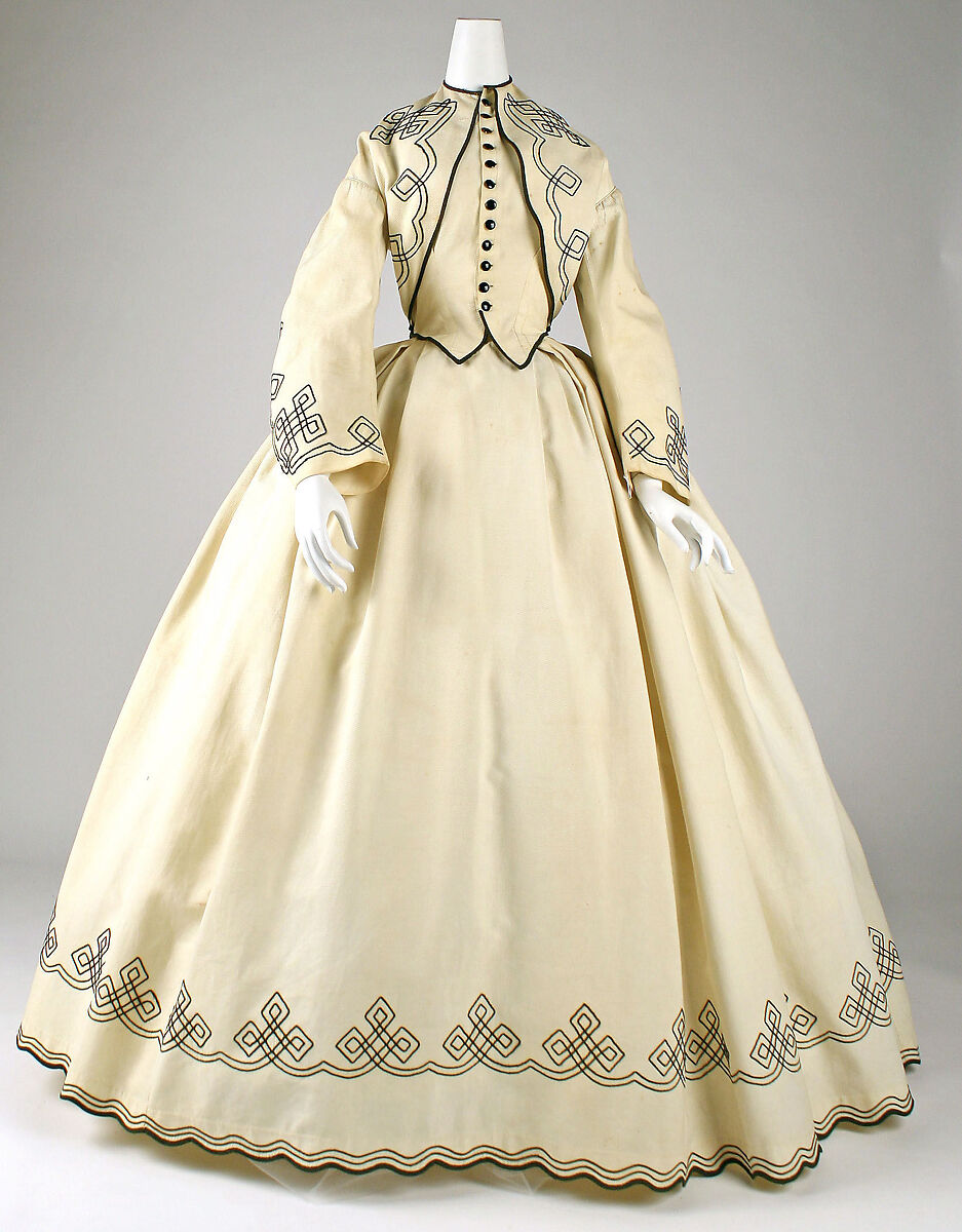 Promenade dress, cotton, American