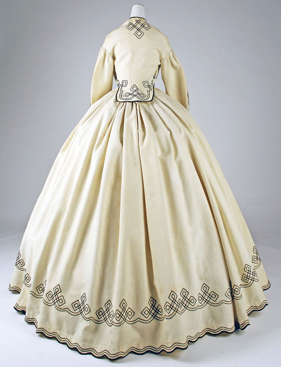 Promenade dress, cotton, American
