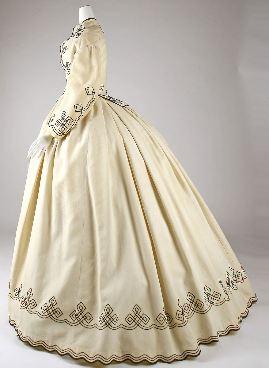 Promenade dress, cotton, American