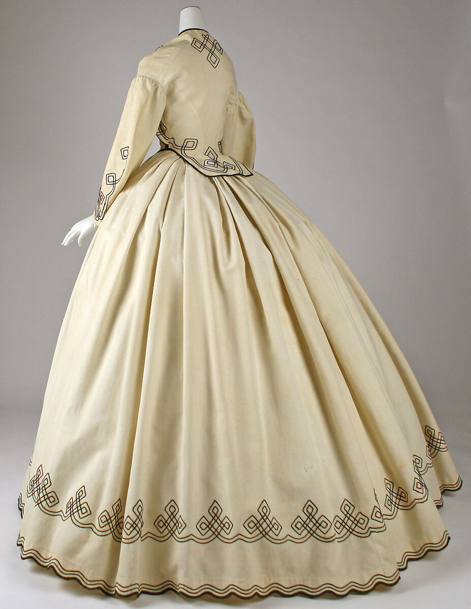 Promenade dress, cotton, American