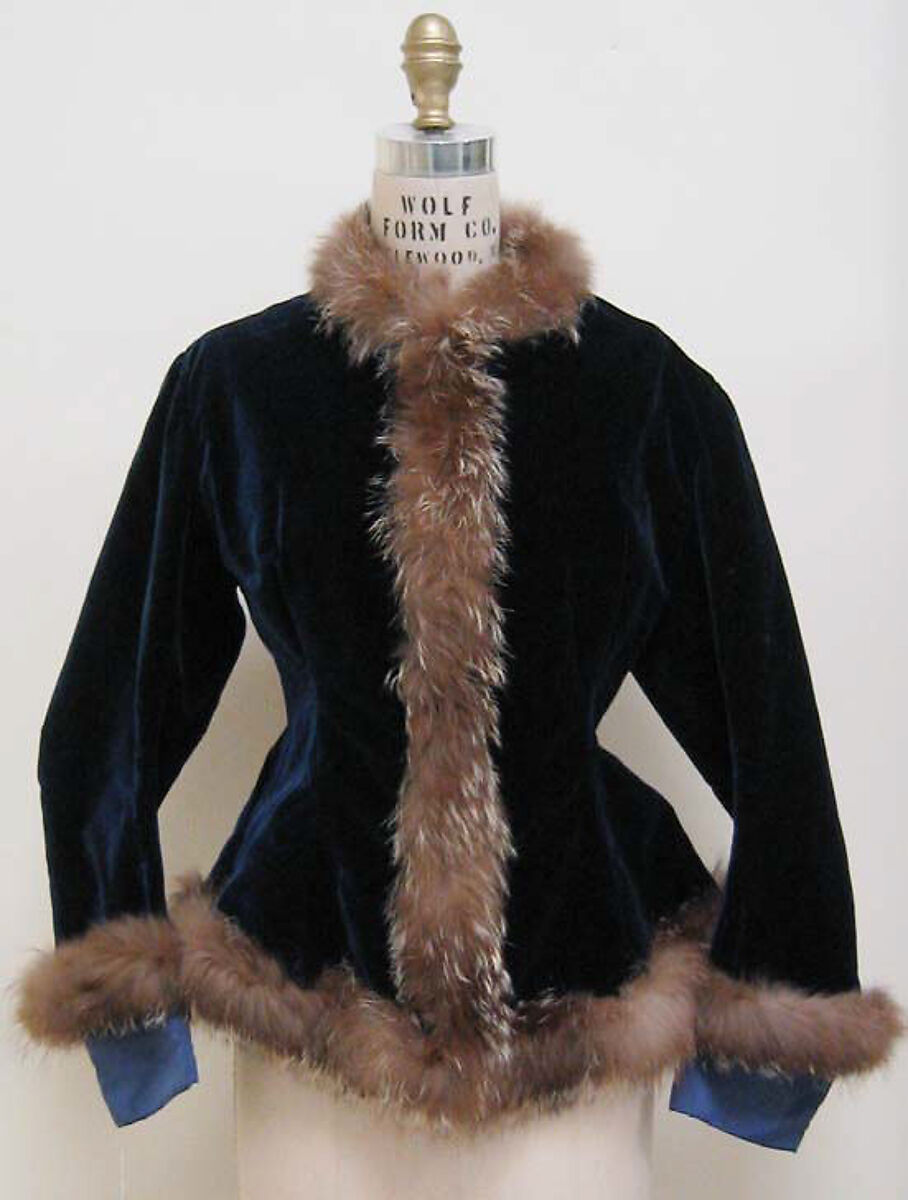 Ensemble, silk, fur, French