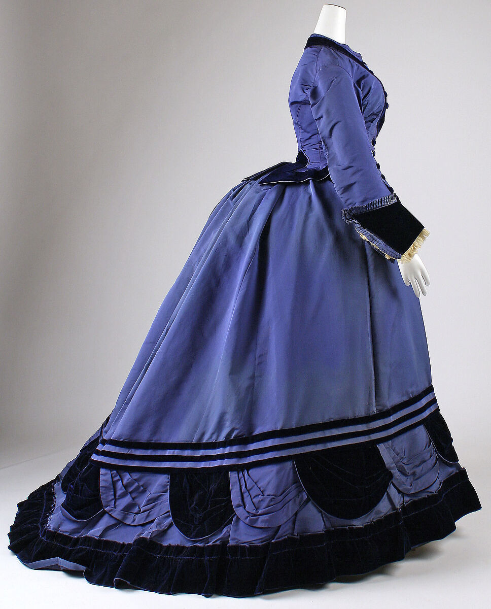 Ensemble, silk, fur, French