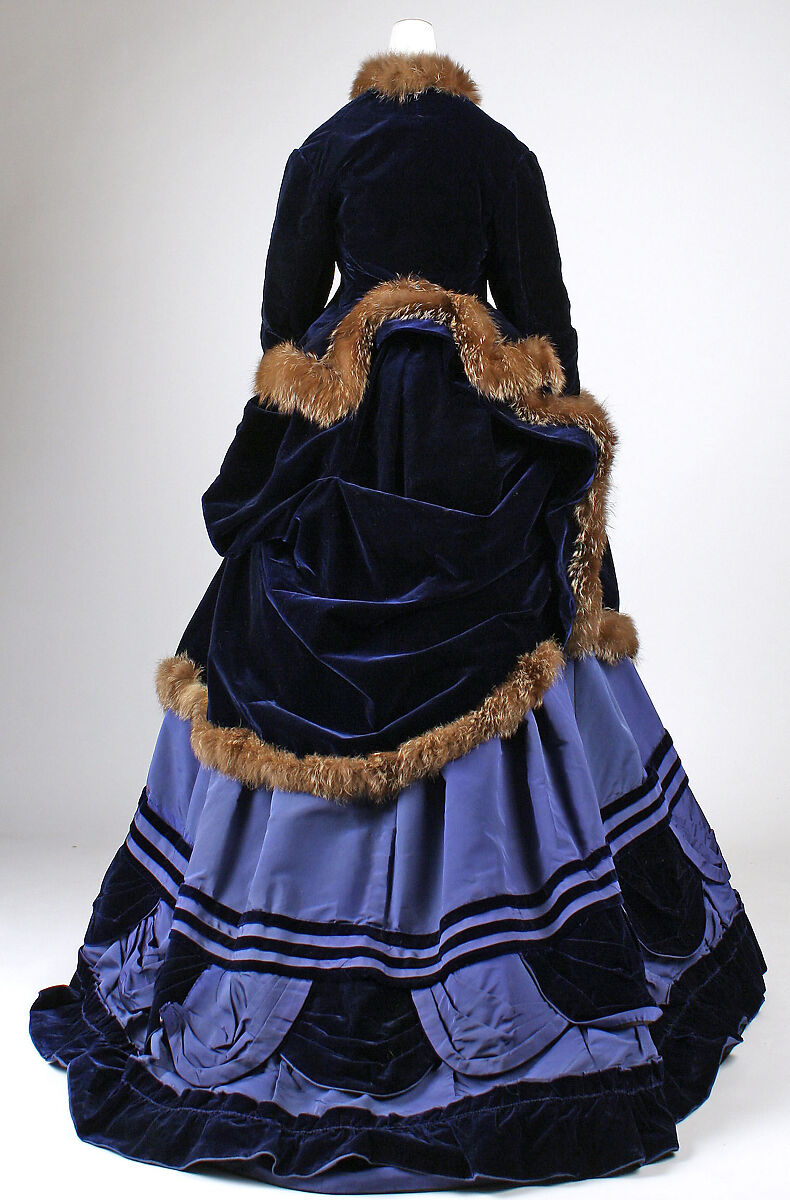 Ensemble, silk, fur, French