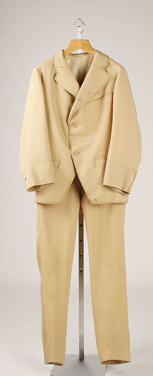 Suit, wool, silk, cotton, British