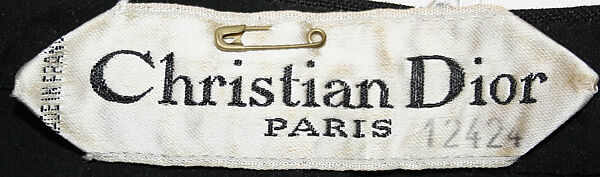 Dress, House of Dior (French, founded 1946), (a, b) wool; (c) leather, French