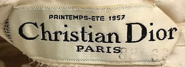 "Tourterelle", House of Dior (French, founded 1946), silk, French