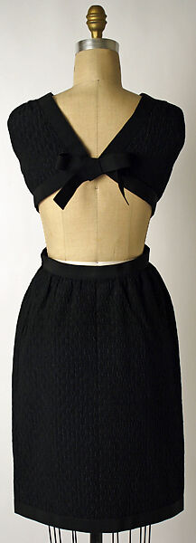 Cocktail ensemble, Yves Saint Laurent (French, founded 1961), silk, wool, French