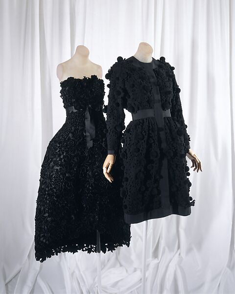 Cocktail ensemble, Yves Saint Laurent (French, founded 1961), silk, wool, French