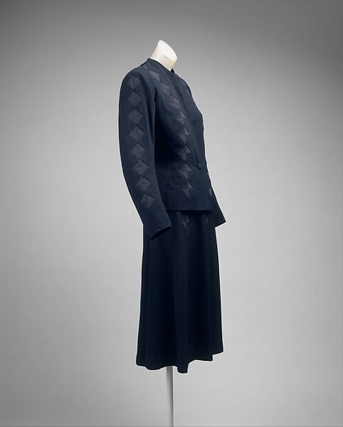 Suit, House of Patou (French, founded 1914), silk, wool, French