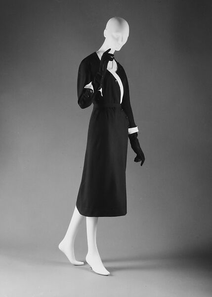 Dress, House of Dior  French, wool, cotton, French