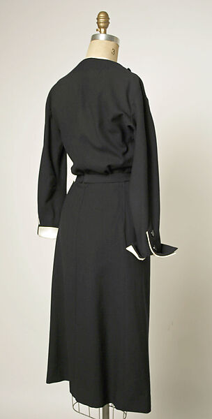 Dress, House of Dior (French, founded 1946), wool, cotton, French