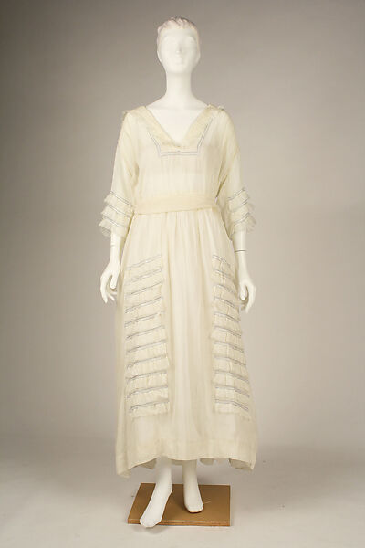 Dress, cotton, American