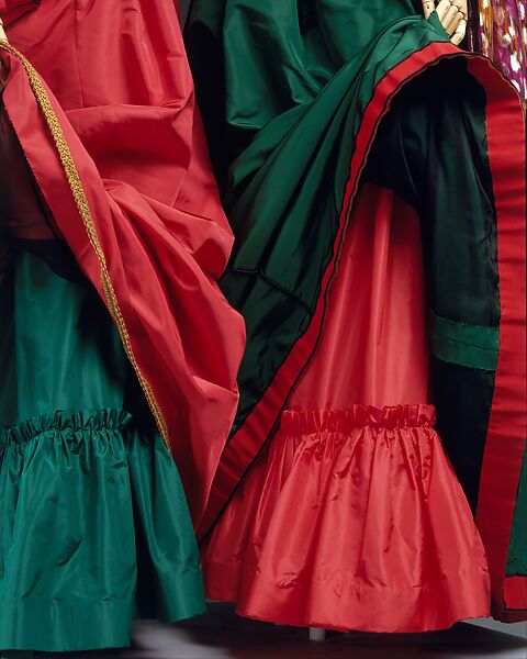 Evening ensemble, Yves Saint Laurent (French, founded 1961), silk, mylar, glass, metallic thread, French