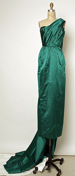 Evening dress, Jacques Fath (French, 1912–1954), silk, French