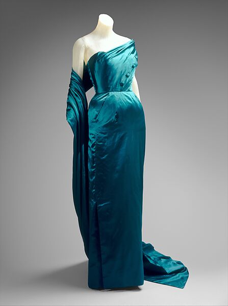 Evening dress, Jacques Fath (French, 1912–1954), silk, French 
