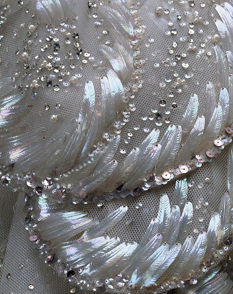 "Venus", House of Dior (French, founded 1946), silk, sequins, rhinestones, simulated pearls, French