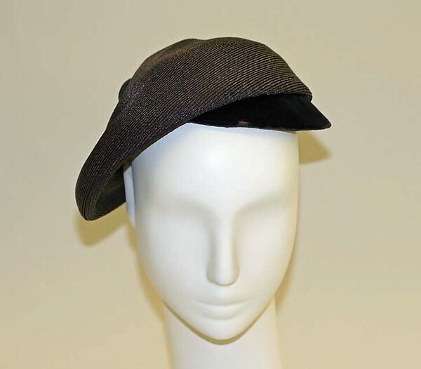 Hat, House of Dior (French, founded 1946), cotton, raffia, French