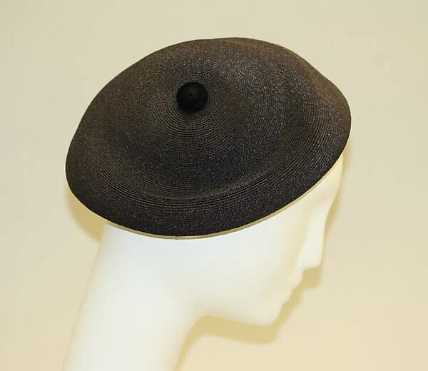 Hat, House of Dior (French, founded 1946), cotton, raffia, French
