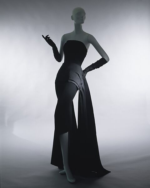 Evening dress, House of Dior (French, founded 1947), wool, silk, French 