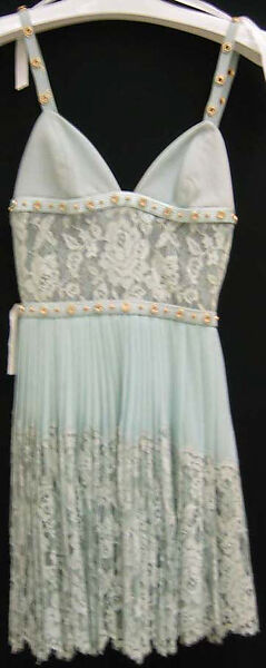 Evening dress, Gianni Versace (Italian, founded 1978), silk, metal, Italian