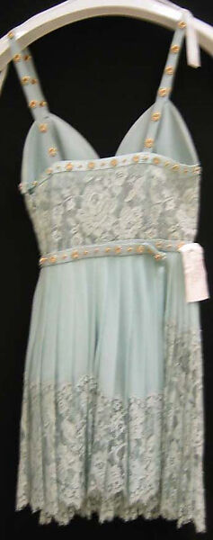 Evening dress, Gianni Versace (Italian, founded 1978), silk, metal, Italian