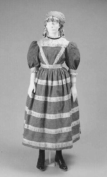 Dress, cotton, American