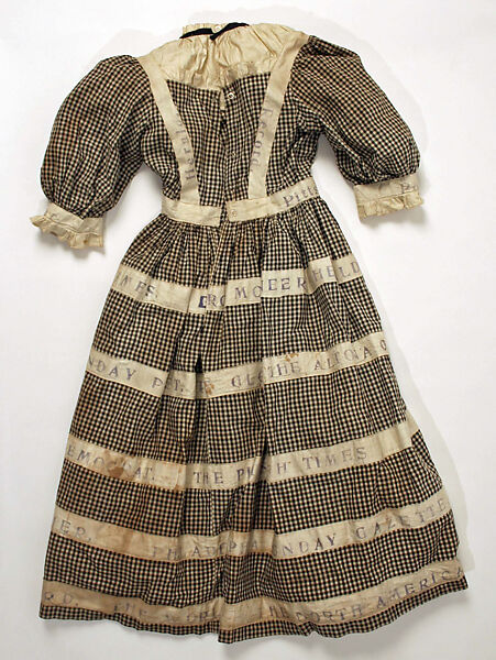 Dress, cotton, American