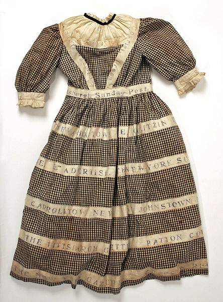 Dress, cotton, American 