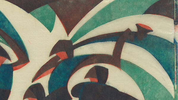 Sledgehammers, Sybil Andrews (Canadian (born England), Bury St. Edmunds, Suffolk 1898–1992 Victoria, British Columbia), Color linocut on Japanese paper