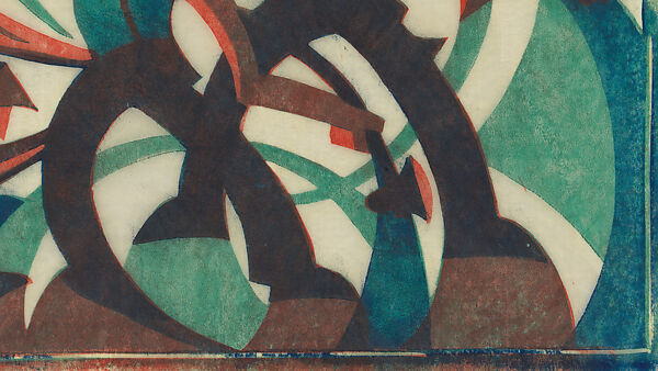 Sledgehammers, Sybil Andrews (Canadian (born England), Bury St. Edmunds, Suffolk 1898–1992 Victoria, British Columbia), Color linocut on Japanese paper