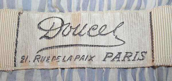 Dress, Jacques Doucet (French, Paris 1853–1929 Paris), cotton, French