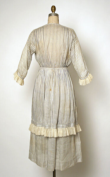 Dress, Jacques Doucet (French, Paris 1853–1929 Paris), cotton, French