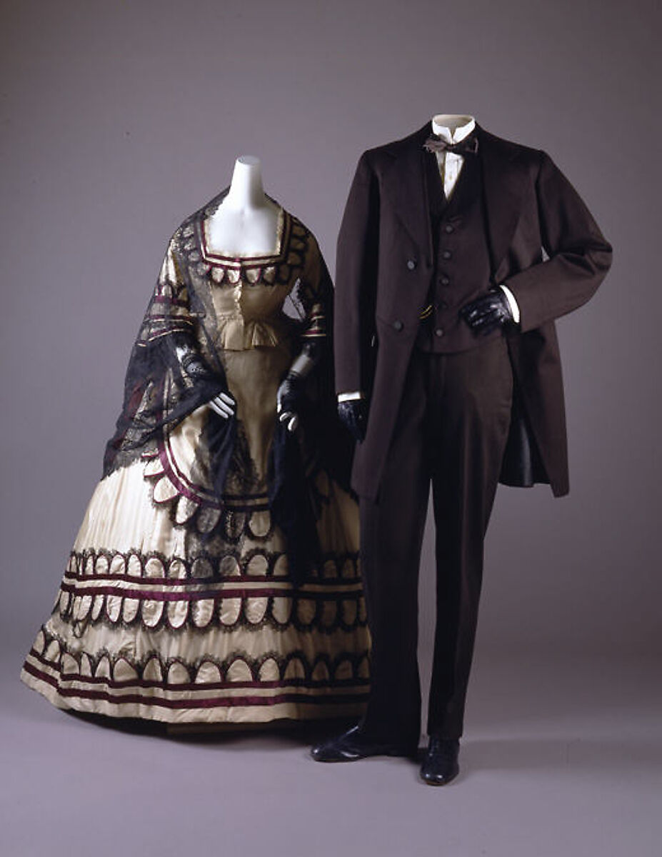 Suit, wool, cotton, American